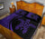 Hawaiian Polynesian Turtle Quilt Bed Set - Circle Style Purple - Polynesian Pride