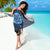 Hawaii Turtle Hibiscus Sarong - Blue - LH Style - Polynesian Pride