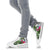 Yap High Top Shoes White - Turtle Plumeria Banana Leaf - Polynesian Pride