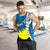 Palau Polynesian Custom Personalised Men's Tank Top - Tribal Wave Tattoo Flag Style - Polynesian Pride