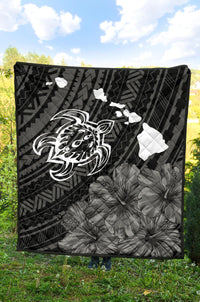 Hawaii Sea Turtle Is Swimming Toward Premium Quilt - Polynesian Pride