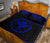 Hawaii Quilt Bed Set - Kanaka Maoli Polynesian Tattoo Black Fog Style Blue Version - Polynesian Pride