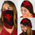 Hawaiian Bandana Kanaka Polynesian Bandana 3-Pack - Circle Style Red - Polynesian Pride