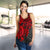 Tahiti Polynesian Women's Racerback Tank - Red Turtle - Polynesian Pride