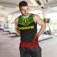 Pohnpei Men's Tank Top - Polynesian Chief Reggae Version - Polynesian Pride