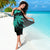 Hawaii Turtle Plumeria Coconut Tree Polynesian Sarong - Turquoise - Polynesian Pride