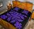 Hawaiian Quilt Bed Set Royal Pattern - Black And Purple - B2 Style - Polynesian Pride