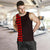 Hawaii Kakau Polynesian Coat Of Arms Men's Tank Top - Red - Polynesian Pride