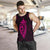 Hawaii Kakau Makau Fish Hook Kanaka Map Men's Tank Top Polynesian - Pink - Polynesian Pride