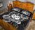 Samoa Polynesian Quilt Bed Set - Samoa Coat Of Arms & Black Hibiscus - Polynesian Pride