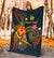 New Caledonia Polynesian Personalised Premium Blanket - Legend of New Caledonia (Blue) - Polynesian Pride