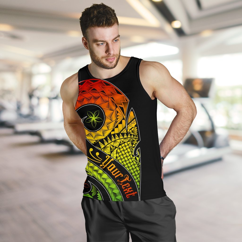 Pohnpei Personalised Men's Tank Top - Polynesian Decorative Patterns - Polynesian Pride