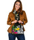 Tokelau Shoulder Handbag White - Turtle Plumeria Banana Leaf - Polynesian Pride