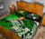 Kanaka Maoli (Hawaiian) Quilt Bed Set, Polynesian Pineapple Banana Leaves Turtle Tattoo Green - Polynesian Pride