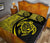 Hawaii Turtle Map Polynesian Quilt Bed Set - Yellow - Circle Style - Polynesian Pride