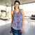 Polynesian Symmetry Gardient Violet Women's Racerback Tank Top - Polynesian Pride