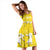 Hawaiian Hula Girls Dance in Yellow Midi Dress - Polynesian Pride