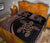 Hawaiian Polynesian Turtle Quilt Bed Set - Circle Style Pink And Black - Polynesian Pride