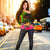 Fiji Polynesian Women's Off Shoulder Sweater - Hibiscus and Banana Leaves - Polynesian Pride