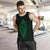 Hawaii Kakau Makau Fish Hook Kanaka Map Men's Tank Top Polynesian - Green - Polynesian Pride