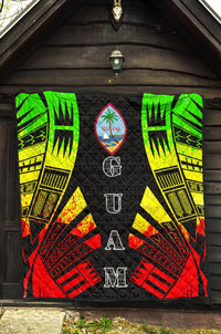 Guam Premium Quilt - Polynesian Tattoo Reggae - Polynesian Pride