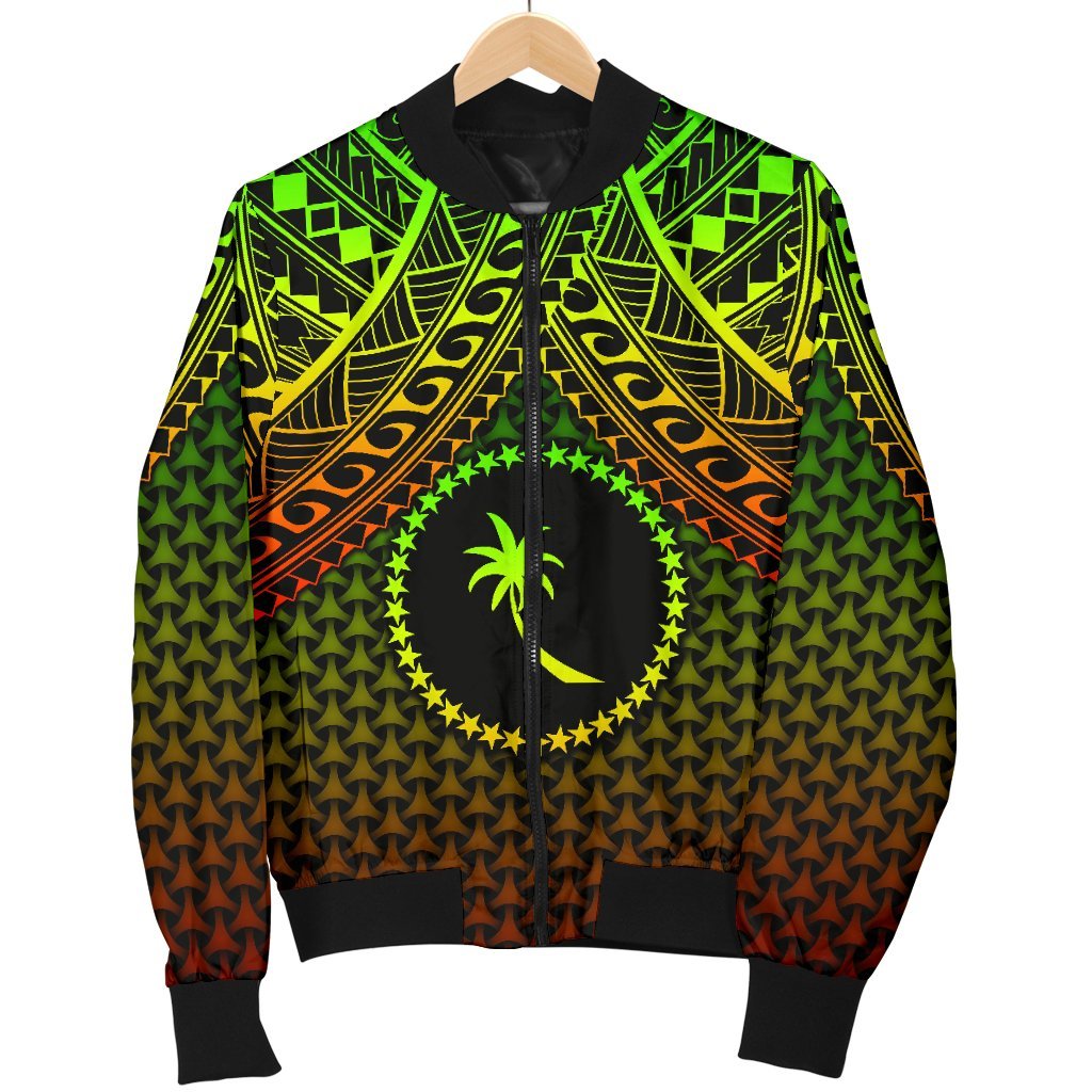 Polynesian Chuuk Personalised Men's Bomber Jacket - Reggae Vintage Polynesian Patterns - Polynesian Pride