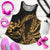 Polynesian Hawaii Women's Racerback Tank - Polynesian Golden Humpback Whale Golden - Polynesian Pride