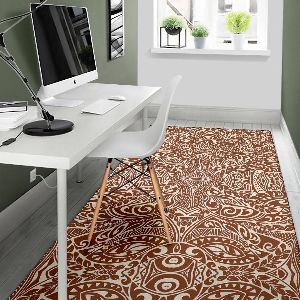 Polynesian Brown Area Rug - Polynesian Pride