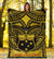 Samoa Premium Blanket - Samoa Coat Of Arm, Polynesian Tattoo Golden - Polynesian Pride
