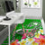 Pohnpei Area Rug - Turtle Plumeria (Green) - Polynesian Pride