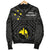Papua New Guinea Men's Bomber Jacket - Flag With Polynesian Patterns (Black) - Polynesian Pride