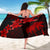 Hawaii Turtle Plumeria Coconut Tree Polynesian Sarong - Red - Polynesian Pride