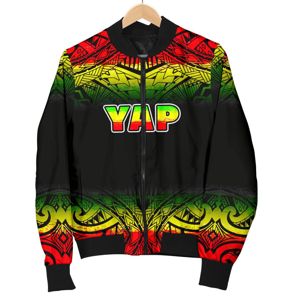 Yap Men's Bomber Jacket - Fog Reggae Style - Polynesian Pride