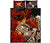 Kanaka Maoli (Hawaiian) Quilt Bed Set, Polynesian Pineapple Banana Leaves Turtle Tattoo Red Red - Polynesian Pride