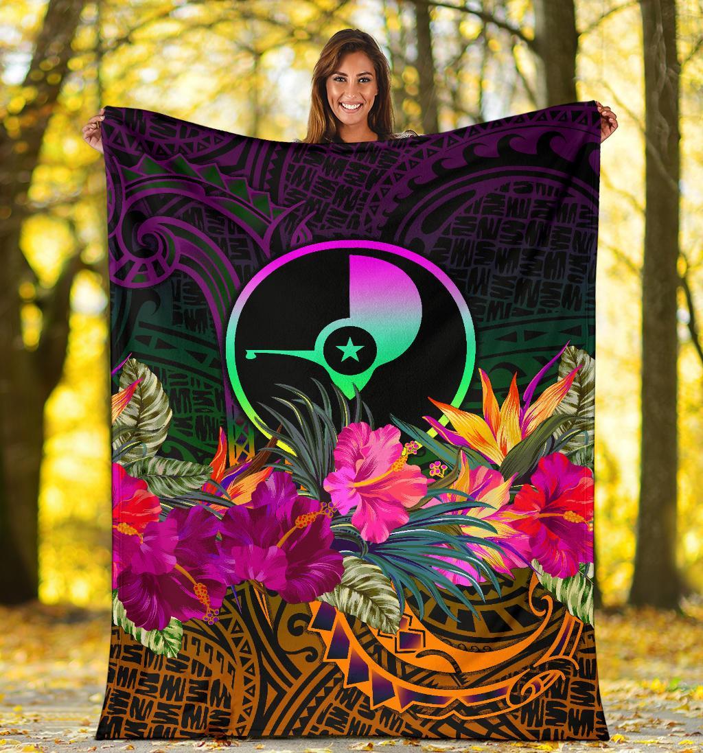 YAP Premium Blanket - Summer Hibiscus - Polynesian Pride