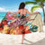 Hawaii Tropical Hibiscus Plumeria Turtle Beige Sarong - Polynesian Pride