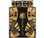 Tokelau Quilt Bed Set - Tokelau Coat Of Arms Yellow Tattoo Style Art - Polynesian Pride