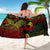 Wallis And Futuna Sarong - Turtle Hibiscus Pattern Reggae - Polynesian Pride