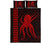 Hawaii Octopus KaKau Polynesian Quilt Bed Set - Red Red - Polynesian Pride