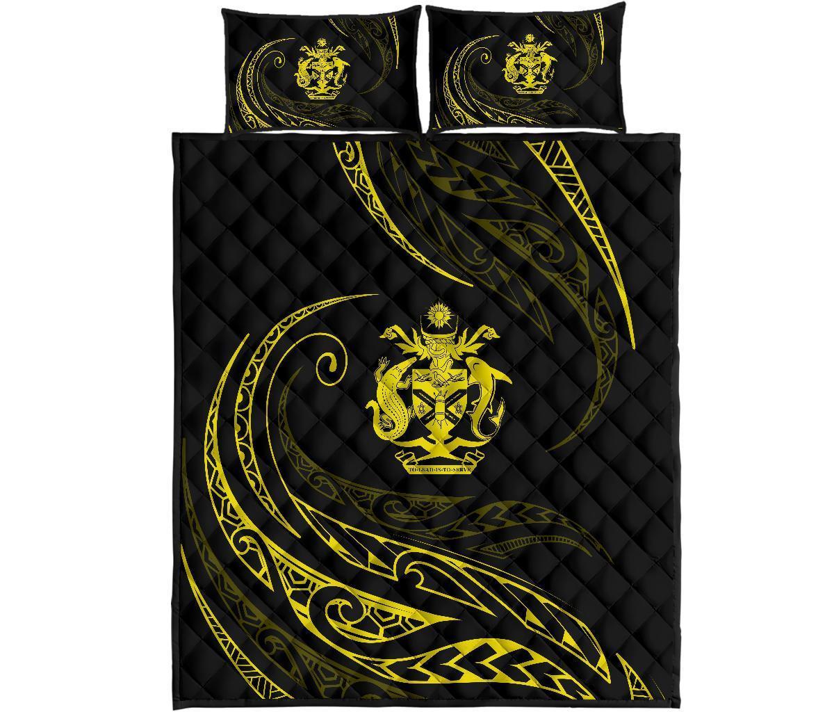 Solomon Quilt Bed Set - Yellow - Frida Style Yellow - Polynesian Pride