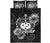 Samoa Polynesian Quilt Bed Set - Samoa Coat Of Arms & Black Hibiscus - Polynesian Pride