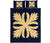 Hawaiian Royal Pattern Quilt Bed Set - Indigo - C3 Style - Polynesian Pride
