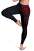 Hawaiian Kanaka Women's Leggings Flag Nation Black Demodern AH - Polynesian Pride