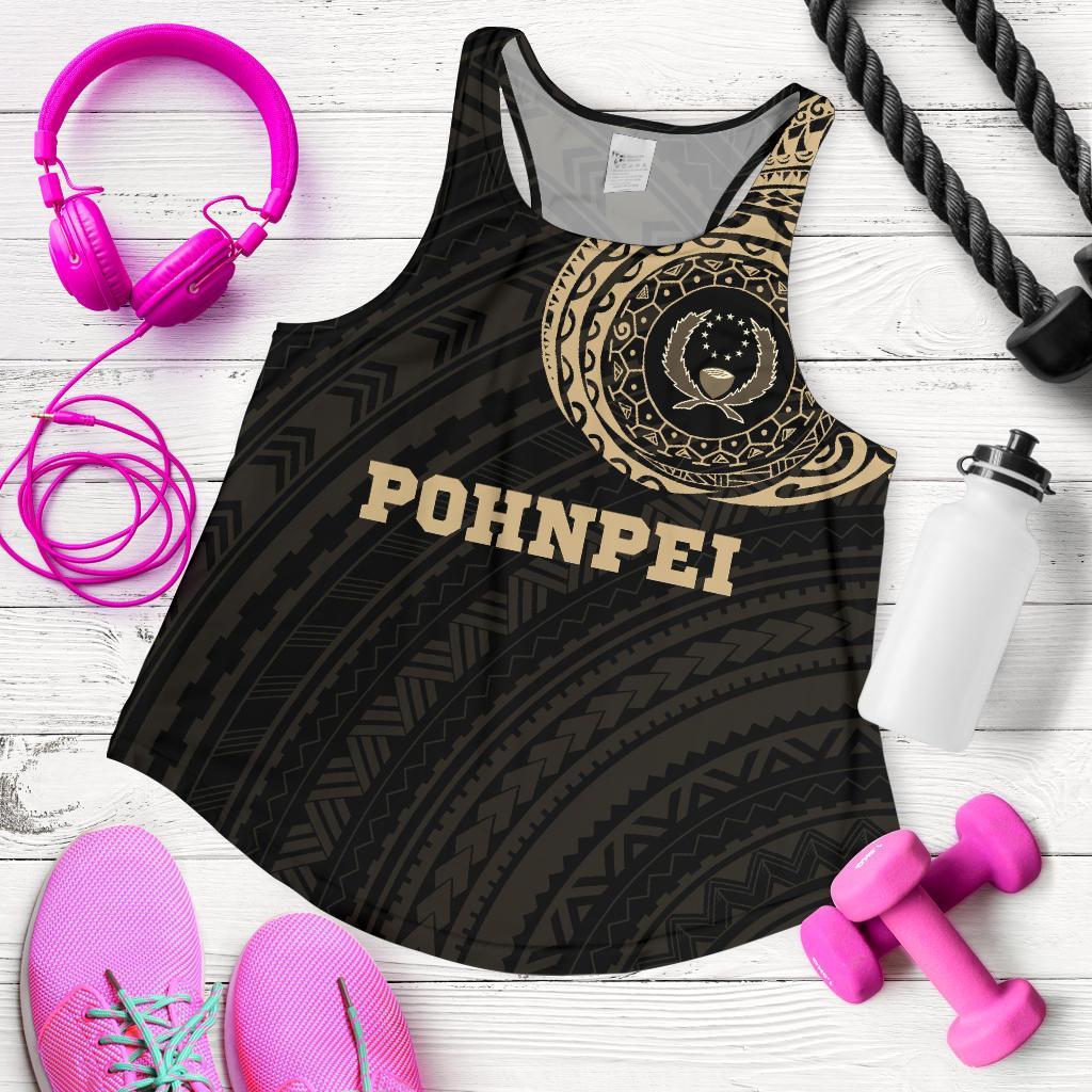 Pohnpei Micronesia Tattoo Racerback Tank A7 - Polynesian Pride