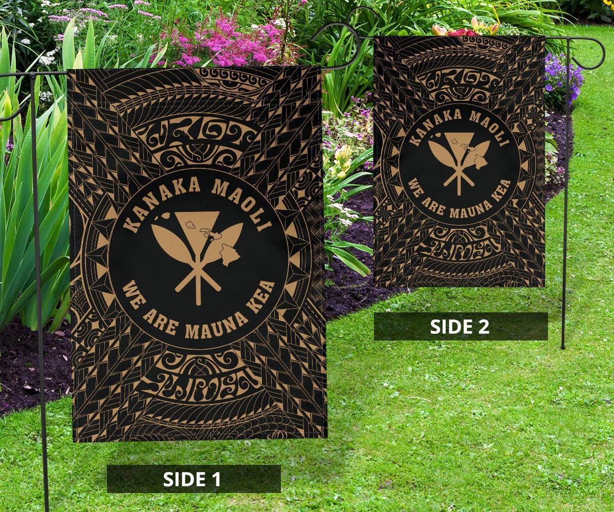 Kanaka Maoli Motto Polynesian Flag White AH - Polynesian Pride