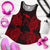 Papua New Guinea Polynesian Women Tank Top Map Red - Polynesian Pride