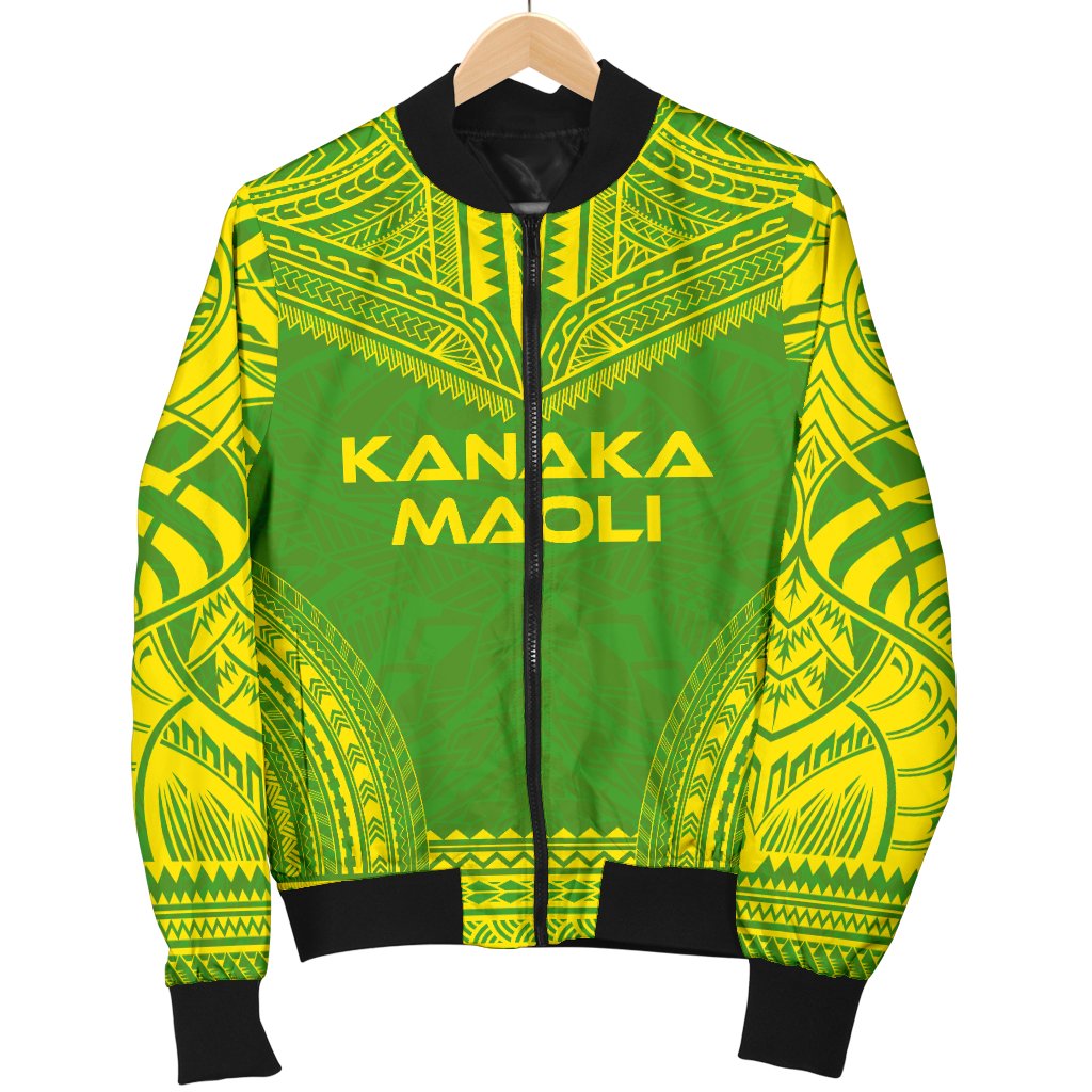 Kanaka Maoli Flag Polynesian Chief Men's Bomber Jacket - Polynesian Pride