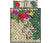 Guam Polynesian Quilt Bed Set - Hibiscus Turtle Tattoo Beige - Polynesian Pride