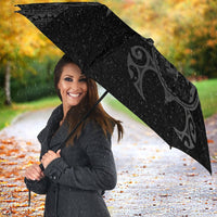 Guam Umbrella Turtle Coat of Arms Polynesian Pattern Gray - Polynesian Pride