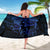 Hawaii Turtle Ohana Hibiscus Poly Sarong - Turquoise - Polynesian Pride